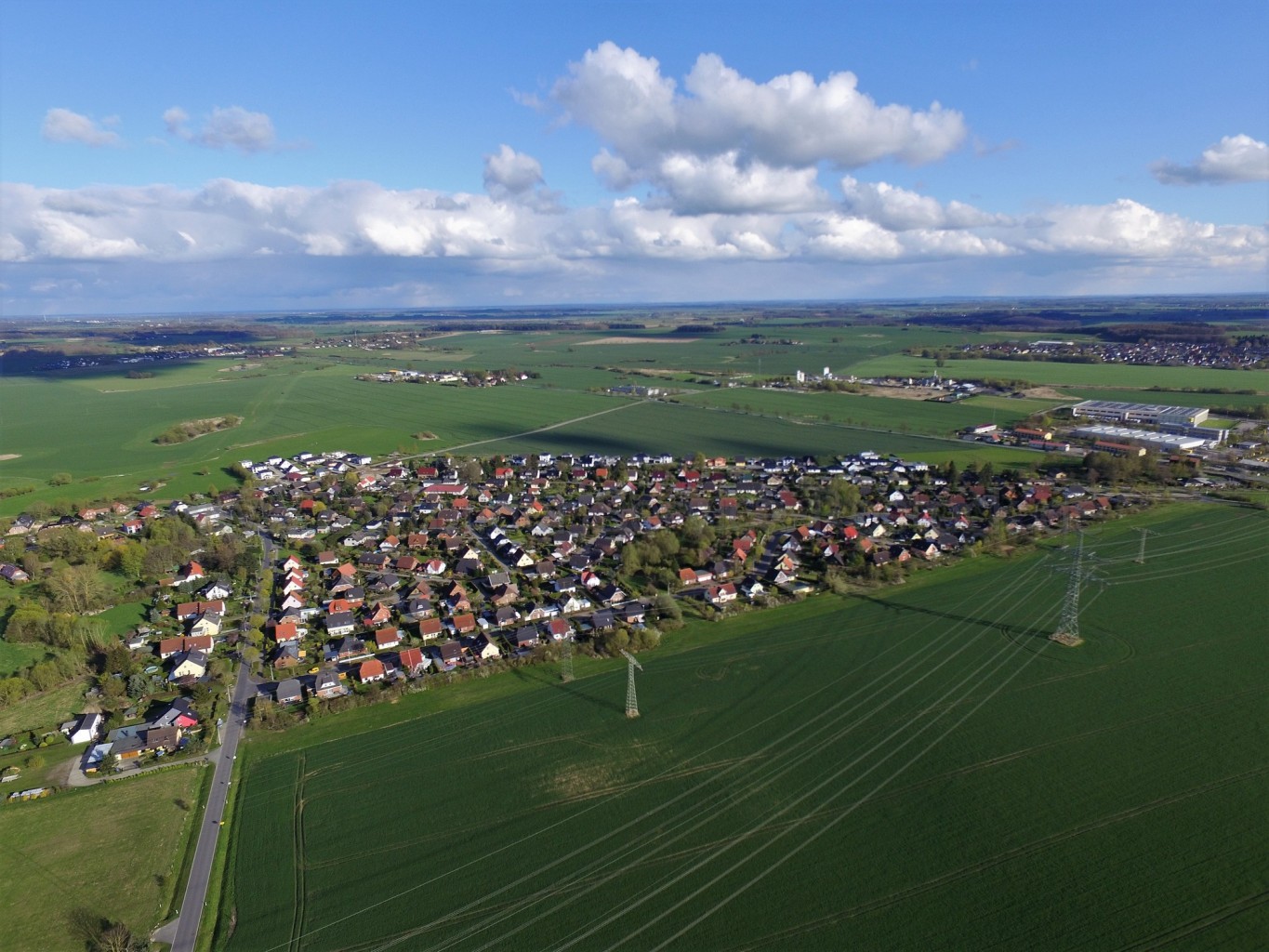 Luftbild Pastow Wohngebiet Neu Broderstorf
